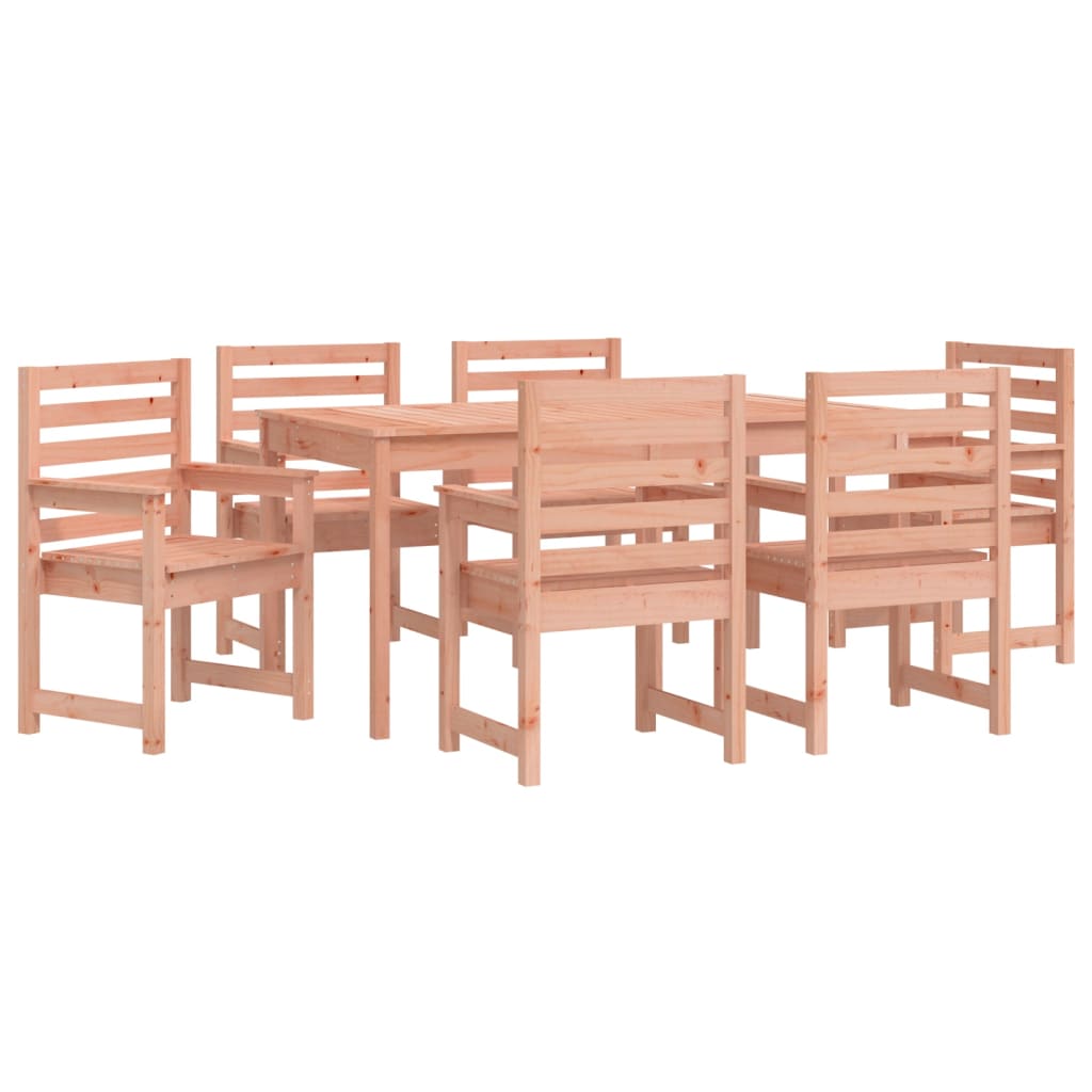 Set da Pranzo per Giardino 7 pz in Legno Massello di Douglas - homemem39