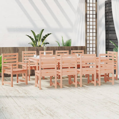 Set da Pranzo per Giardino 11 pz in Legno Massello di Douglas