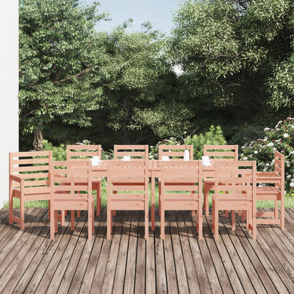 Set da Pranzo per Giardino 11 pz in Legno Massello di Douglas
