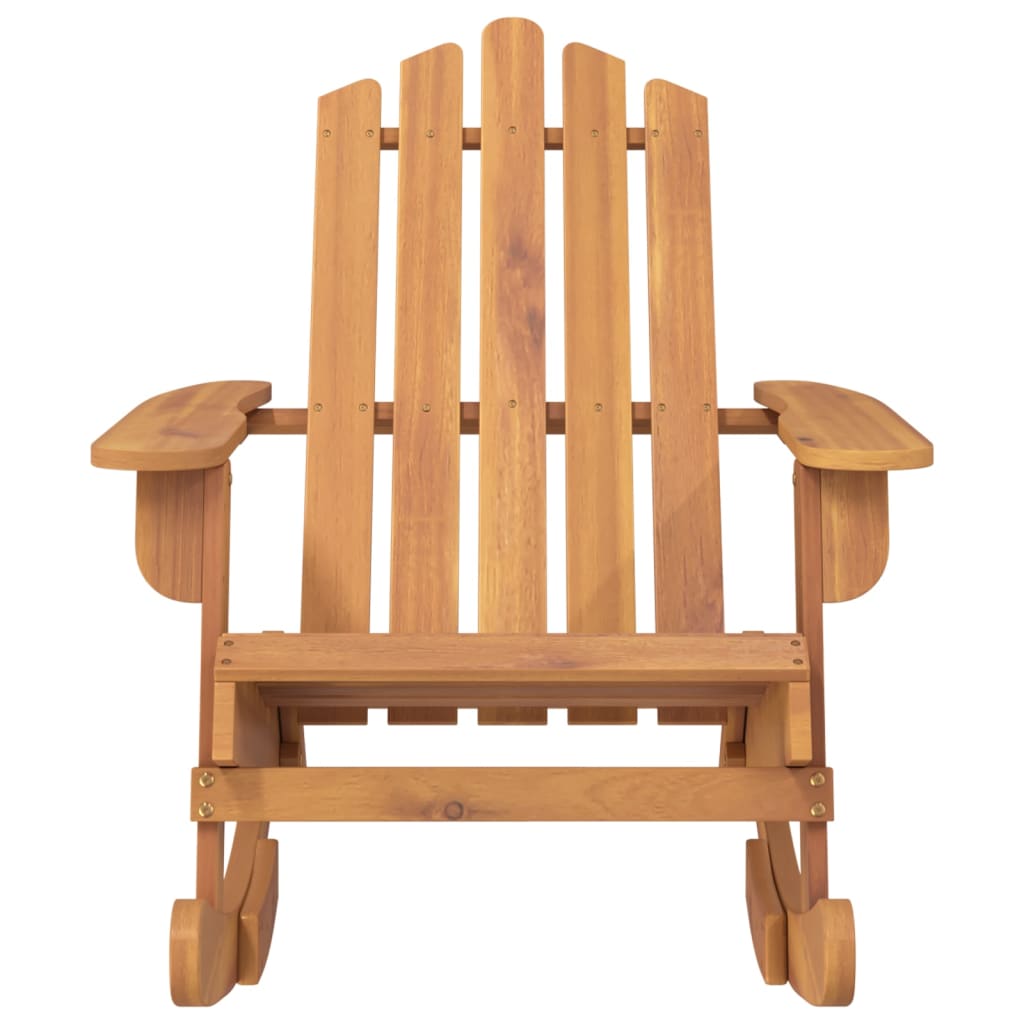 Sedia a Dondolo Adirondack in Legno Massello di Acacia | homemem39