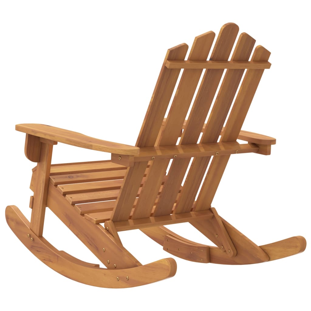 Sedia a Dondolo Adirondack in Legno Massello di Acacia | homemem39