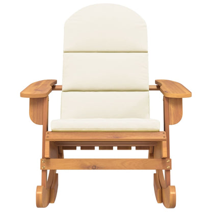 Sedia a Dondolo Adirondack con Cuscini Legno Massello di Acacia | homemem39