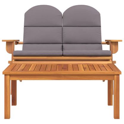 Set Salotto da Giardino Adirondack 2pz Legno Massello di Acacia | homemem39
