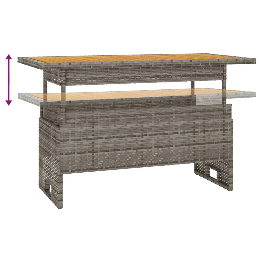 Set Divani da Giardino 4 pz con Cuscini in Polyrattan Grigio | homemem39