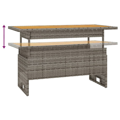 Set Divani da Giardino 4 pz con Cuscini in Polyrattan Grigio | homemem39