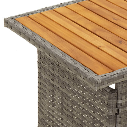 Set Divani da Giardino 4 pz con Cuscini in Polyrattan Grigio | homemem39
