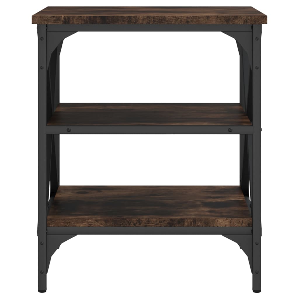 Tavolino da Salotto Rovere Fumo 40x42x50cm in Legno Multistrato - homemem39