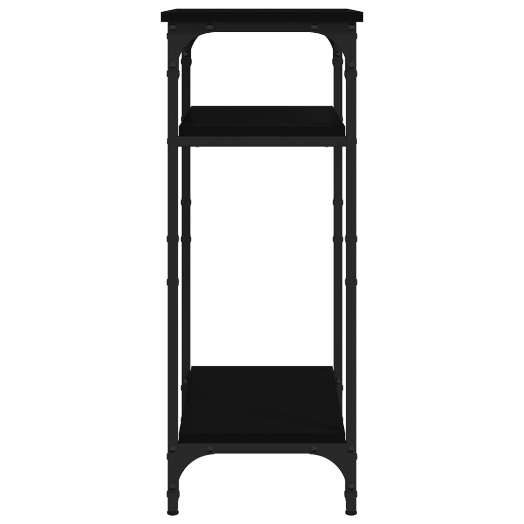 Tavolino Nero 40x30x75 cm in Legno Multistrato - homemem39