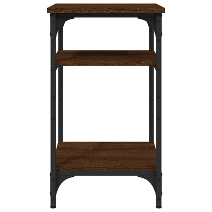 Tavolino Rovere Marrone 35x30x60 cm in Legno Multistrato - homemem39
