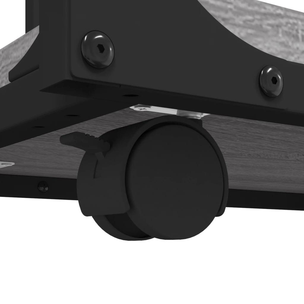 Tavolino con Ruote Grigio Sonoma 50x35x55,5cm Legno Multistrato - homemem39