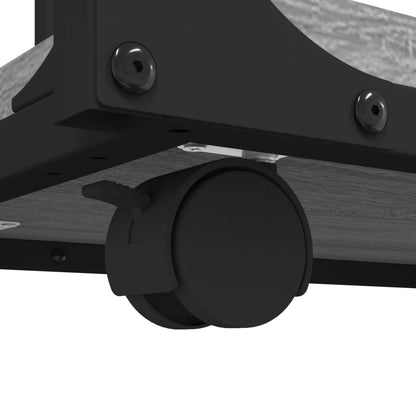 Tavolino con Ruote Grigio Sonoma 50x35x55,5cm Legno Multistrato - homemem39