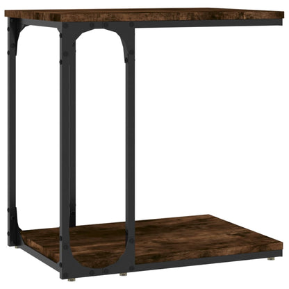 Tavolino da Salotto Rovere Fumo 50x35x52 cm Legno Multistrato | homemem39