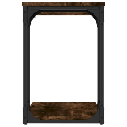 Tavolino da Salotto Rovere Fumo 50x35x52 cm Legno Multistrato | homemem39