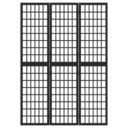 Divisorio Pieghevole 3 Pannelli Stile Giapponese 120x170cm Nero - homemem39