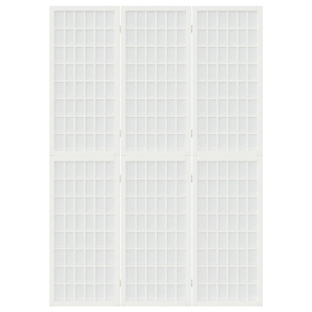 Divisorio Pieghevole 3 Pannelli Stile Giapponese 120x170 Bianco - homemem39