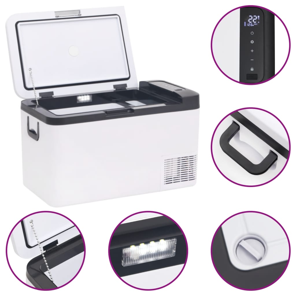 Borsa Frigo con Manico Nera e Bianca 18 L in PP e PE | homemem39