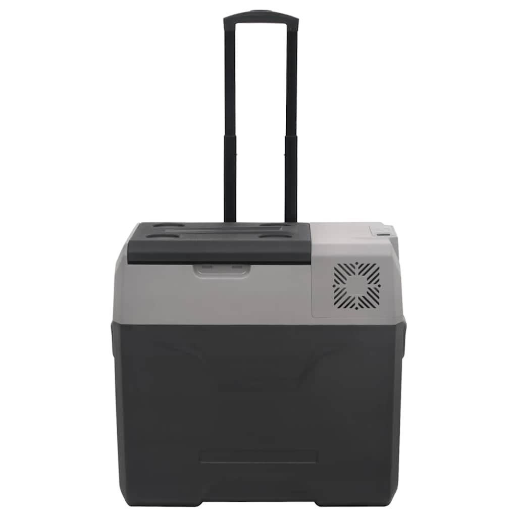 Borsa Frigo con Manico e Ruote Nera e Grigia 40 L Polipropilene | homemem39