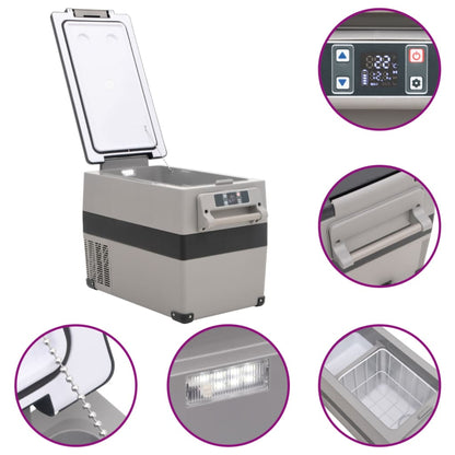 Borsa Frigo con Manico Nera e Grigia 35 L in PP e PE | homemem39