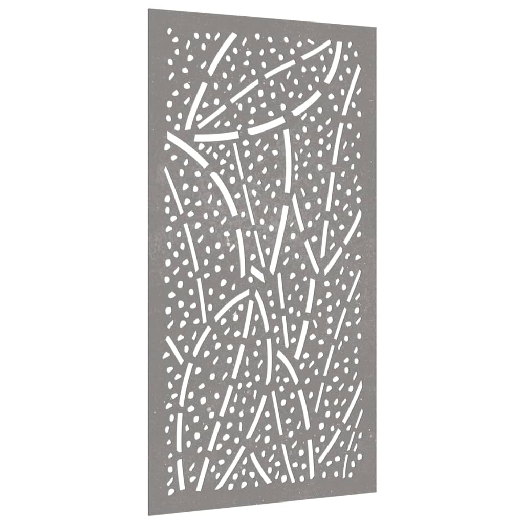 Decorazione Muro da Giardino 105x55 cm Foglia Acciaio Corten - homemem39
