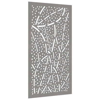 Decorazione Muro da Giardino 105x55 cm Foglia Acciaio Corten - homemem39