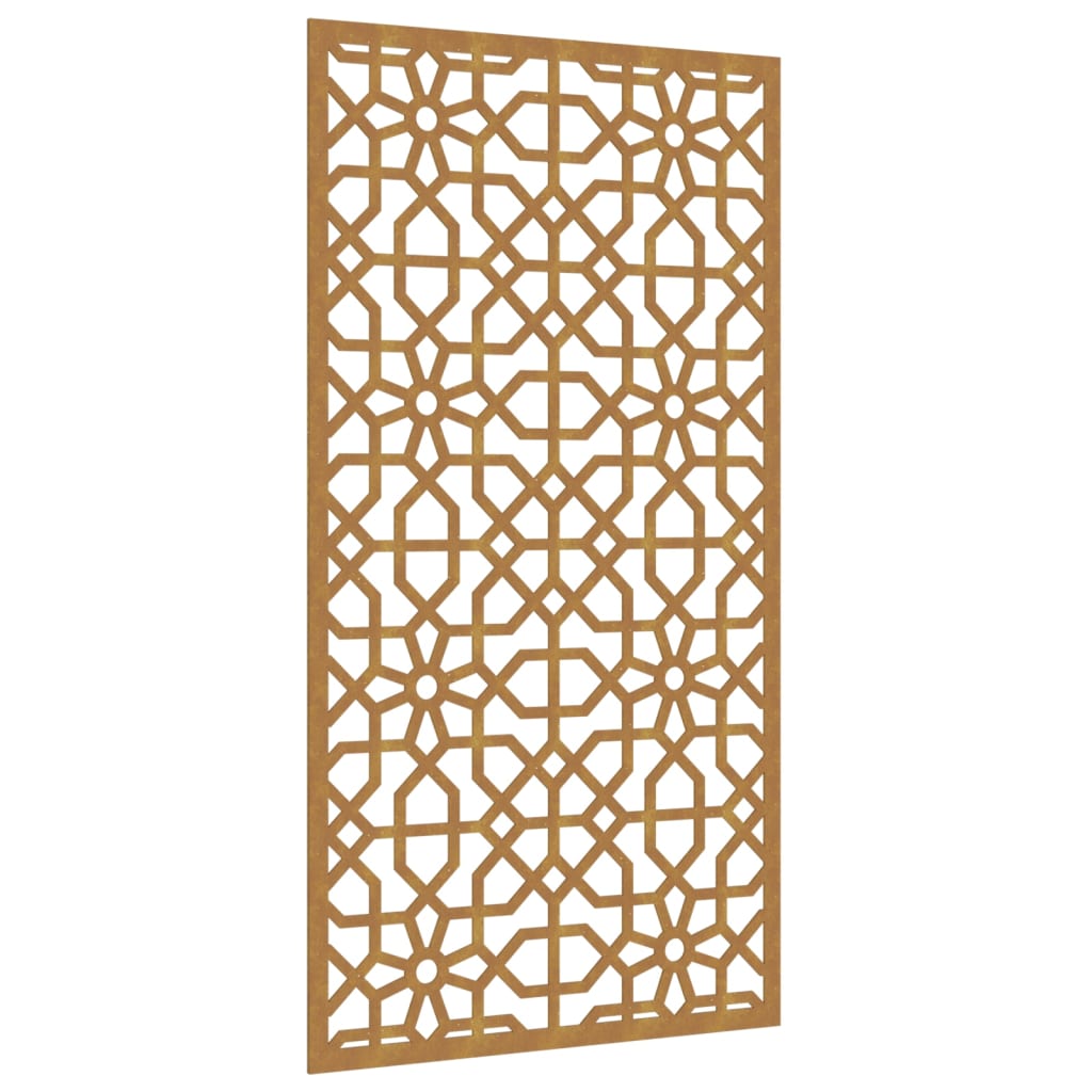Decorazione Muro da Giardino 105x55 cm Moresco Acciaio Corten - homemem39
