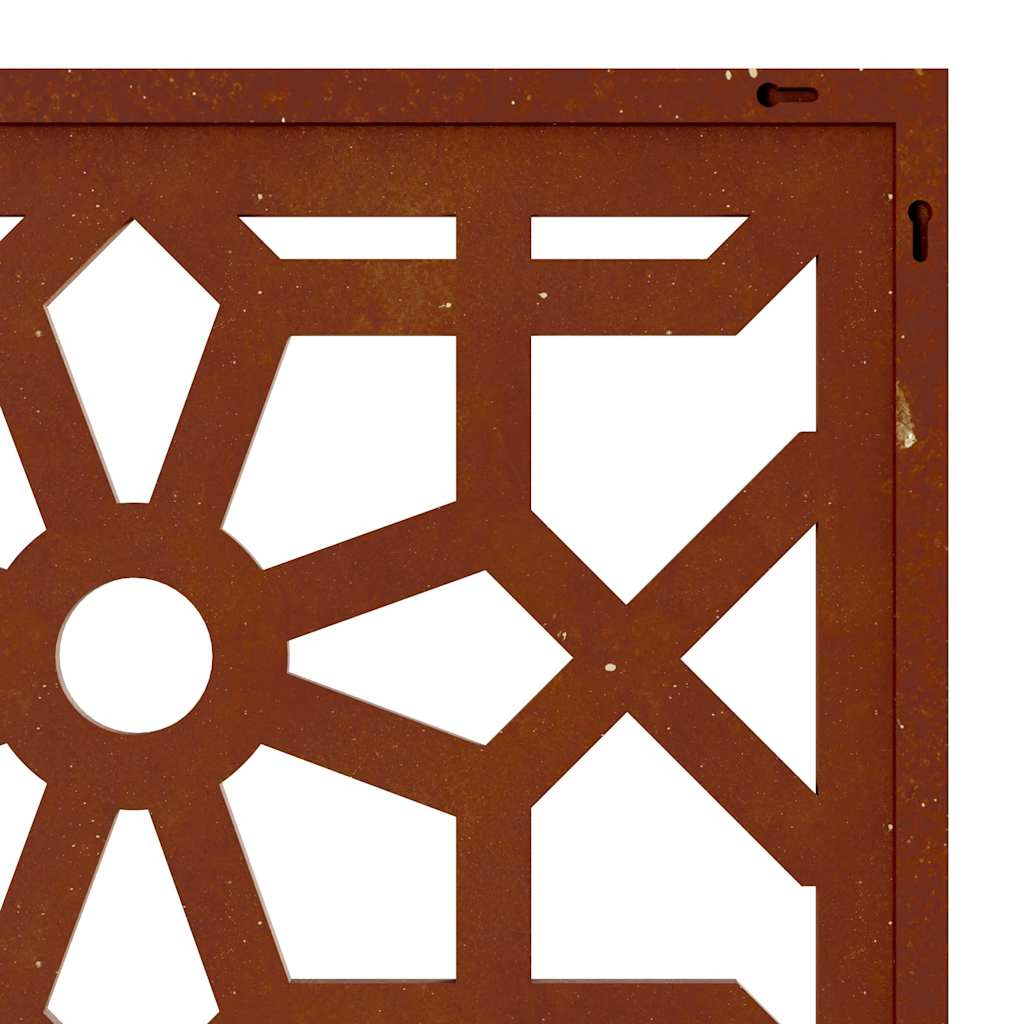 Decorazione Muro da Giardino 105x55 cm Moresco Acciaio Corten | homemem39
