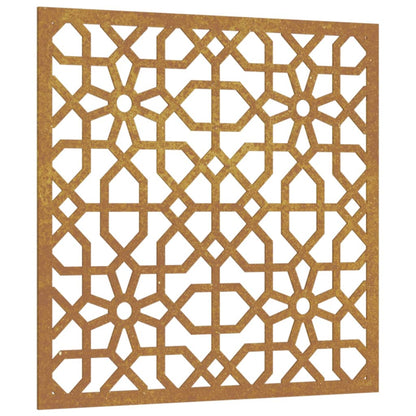 Decorazione Muro da Giardino 55x55 cm Moresco Acciaio Corten - homemem39