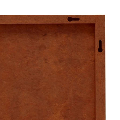 Decorazione Muro da Giardino 105x55 cm Palma in Acciaio Corten