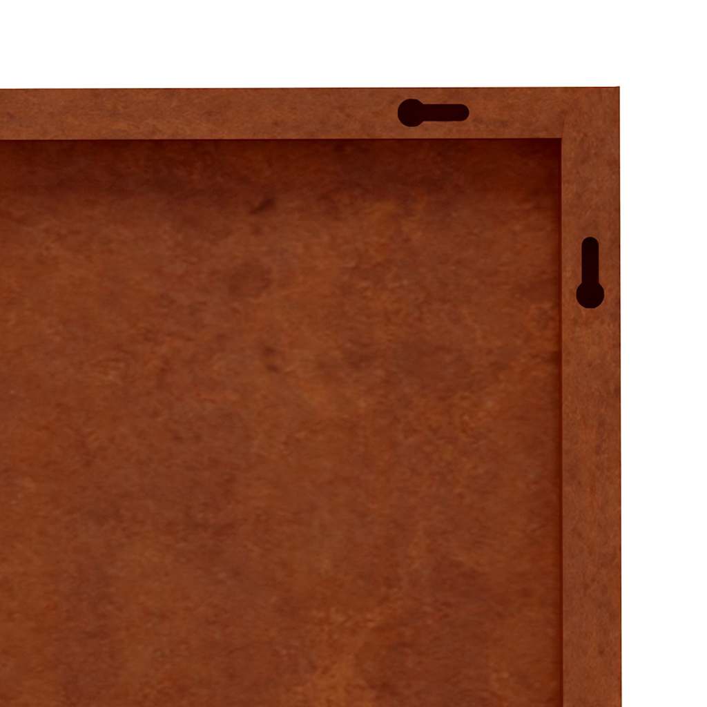 Decorazione Muro da Giardino 105x55 cm Uccello Acciaio Corten | homemem39