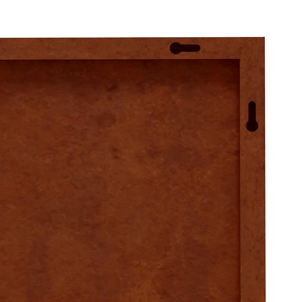 Decorazione Muro da Giardino 105x55 cm Bambù in Acciaio Corten | homemem39