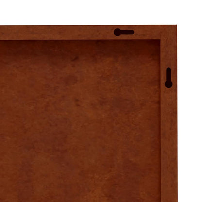 Decorazione Muro da Giardino 105x55 cm Bambù in Acciaio Corten | homemem39