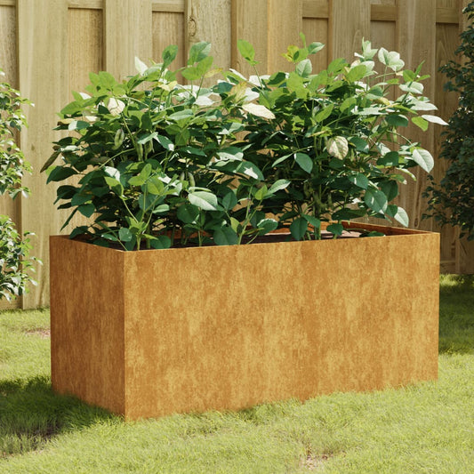 Fioriera 80x40x40 cm in Acciaio Corten - homemem39