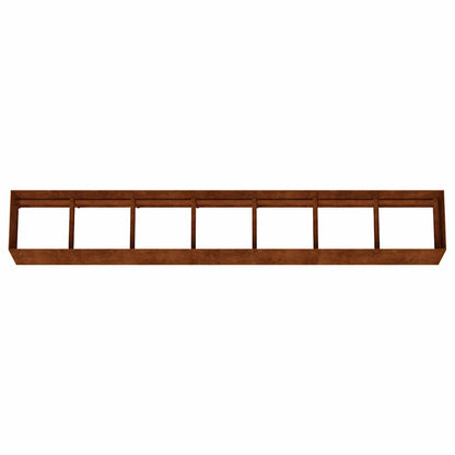 Fioriera Rialzata da Giardino 280x40x40 cm in Acciaio Corten | homemem39