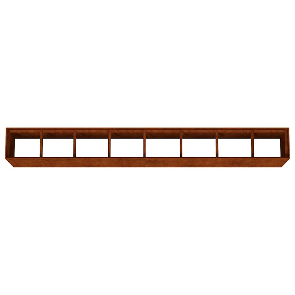 Fioriera Rialzata da Giardino 360x40x80 cm in Acciaio Corten | homemem39