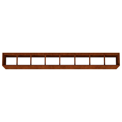 Fioriera Rialzata da Giardino 360x40x80 cm in Acciaio Corten | homemem39