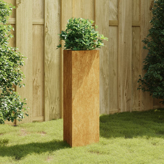 Fioriera da Giardino 30x26x75 cm in Acciaio Corten - homemem39