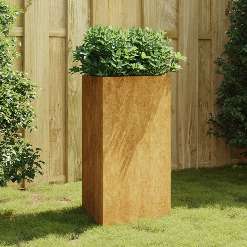 Fioriera da Giardino 50x43x75 cm in Acciaio Corten - homemem39