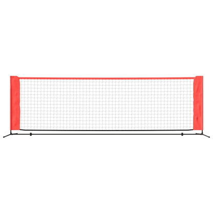 Rete da Tennis Nera e Rossa 300x100x87 cm in Poliestere | homemem39