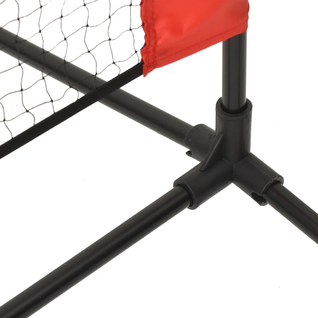 Rete da Tennis Nera e Rossa 300x100x87 cm in Poliestere | homemem39