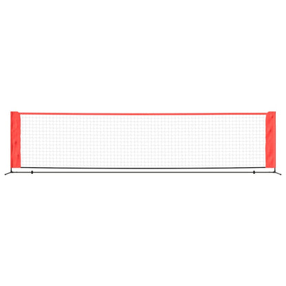 Rete da Tennis Nera e Rossa 400x100x87 cm in Poliestere | homemem39