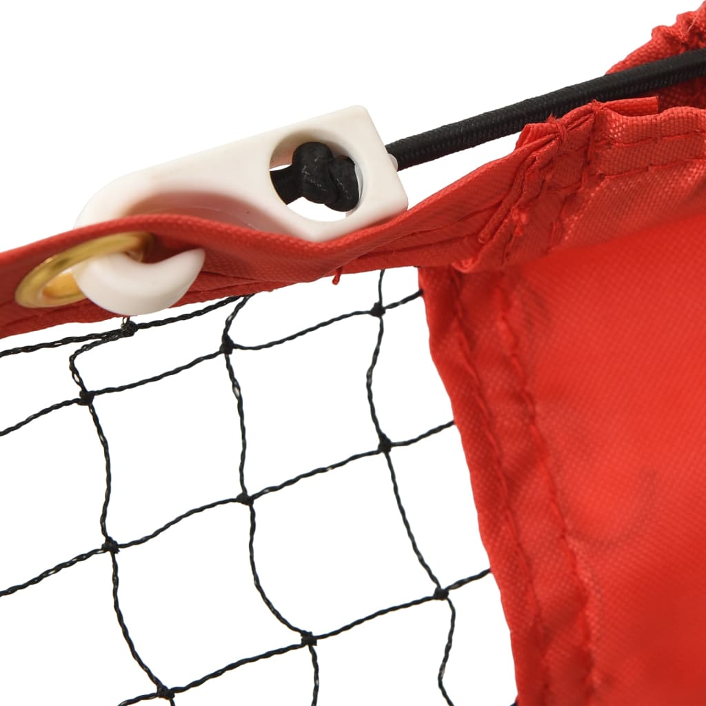 Rete da Tennis Nera e Rossa 400x100x87 cm in Poliestere | homemem39