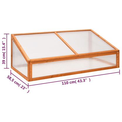 Orange Greenhouse 110x58.5x39 cm Fir Wood