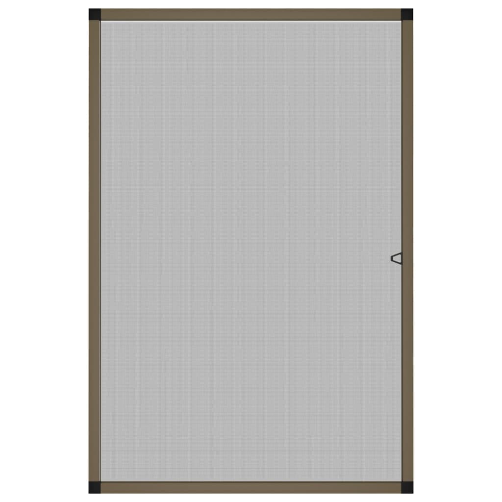 Zanzariera per Finestre Marrone 90x120 cm