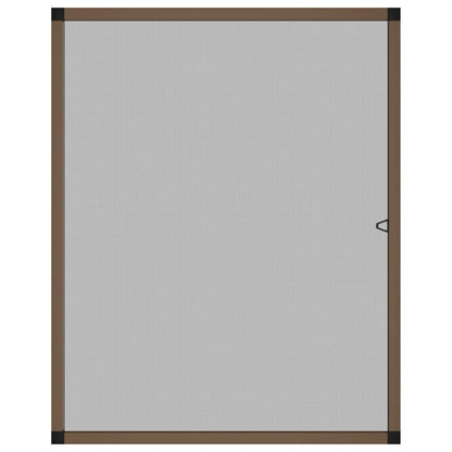 Zanzariera per Finestre Marrone 100x120 cm