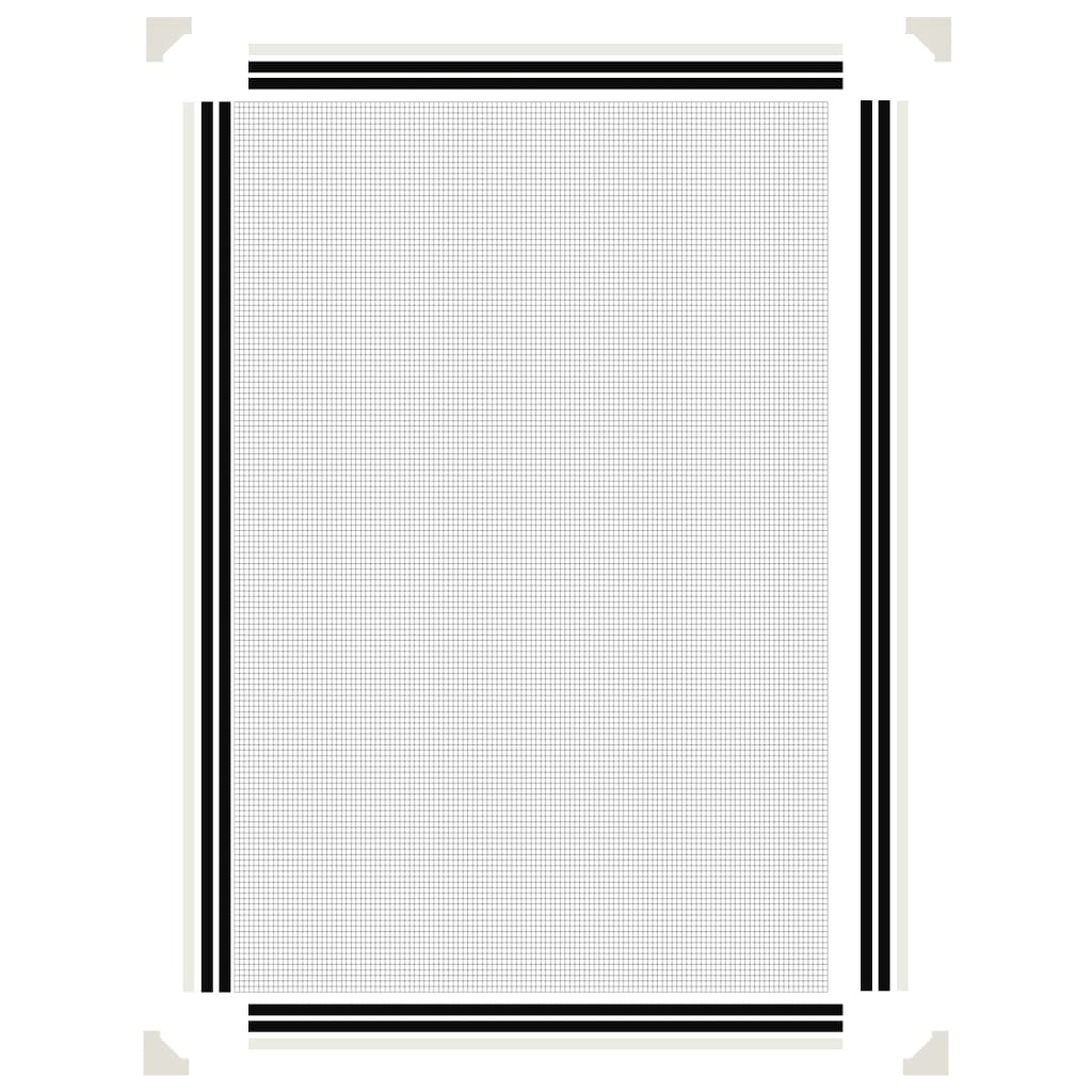 Zanzariera Magnetica per Finestre Bianca 80x120 cm