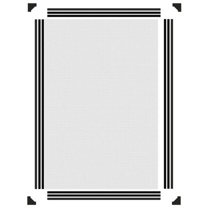 Zanzariera Magnetica per Finestre Antracite 80x120 cm