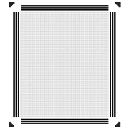 Zanzariera Magnetica per Finestre Antracite 100x120 cm