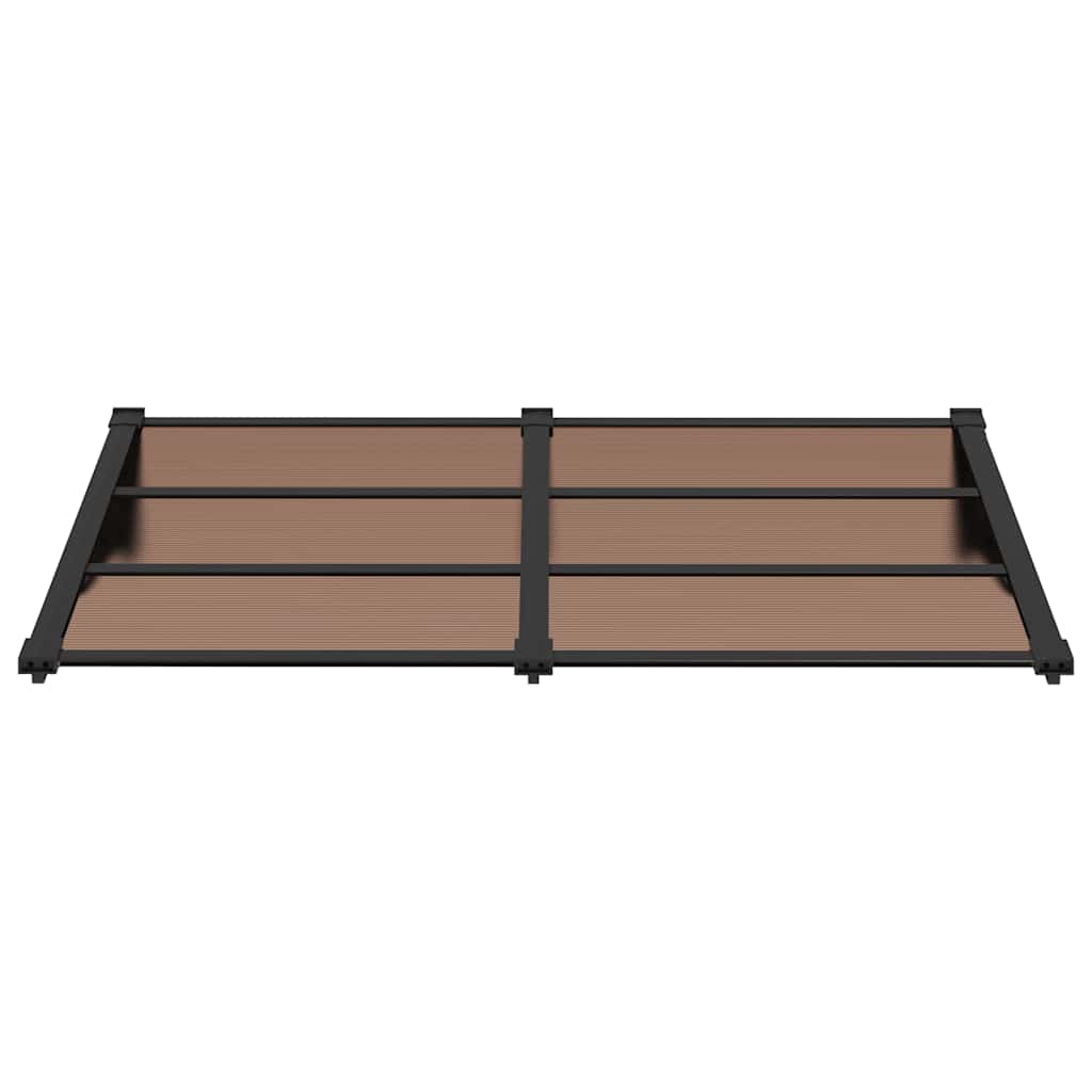 Tettoia per Porta Nera 152,5x90 cm in Policarbonato - homemem39