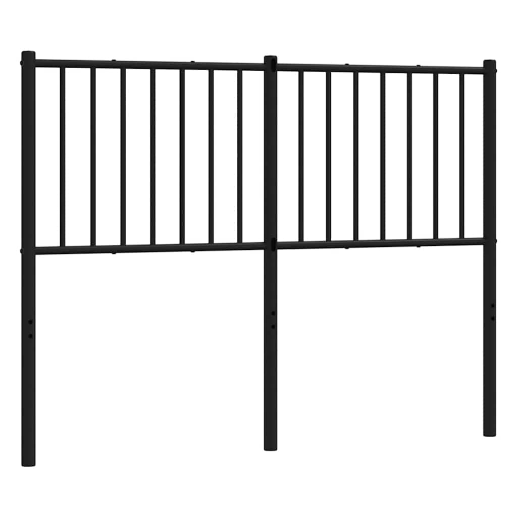 Testiera di Ricambio in Metallo Nero 120 cm