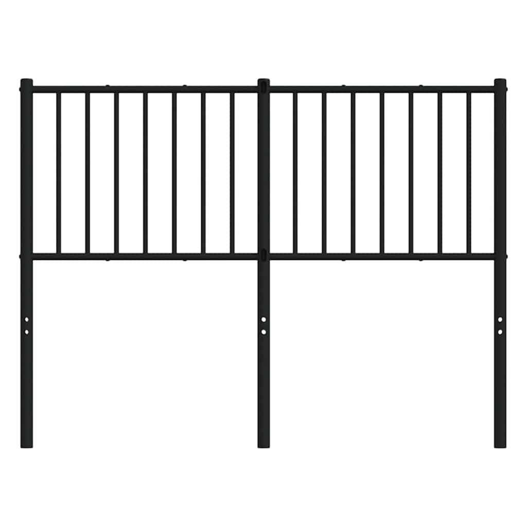 Testiera di Ricambio in Metallo Nero 120 cm